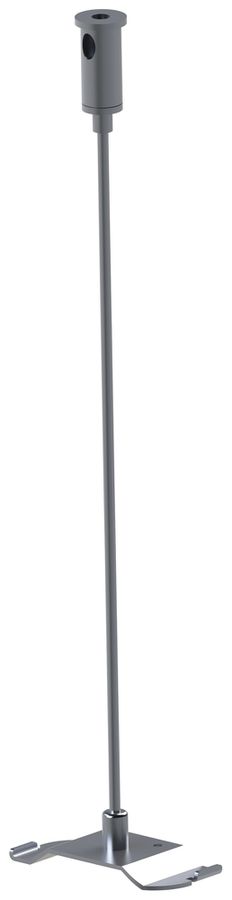 Stababhängung DOTLUX CONNECT Aluminium 1500×55×10mm Silber