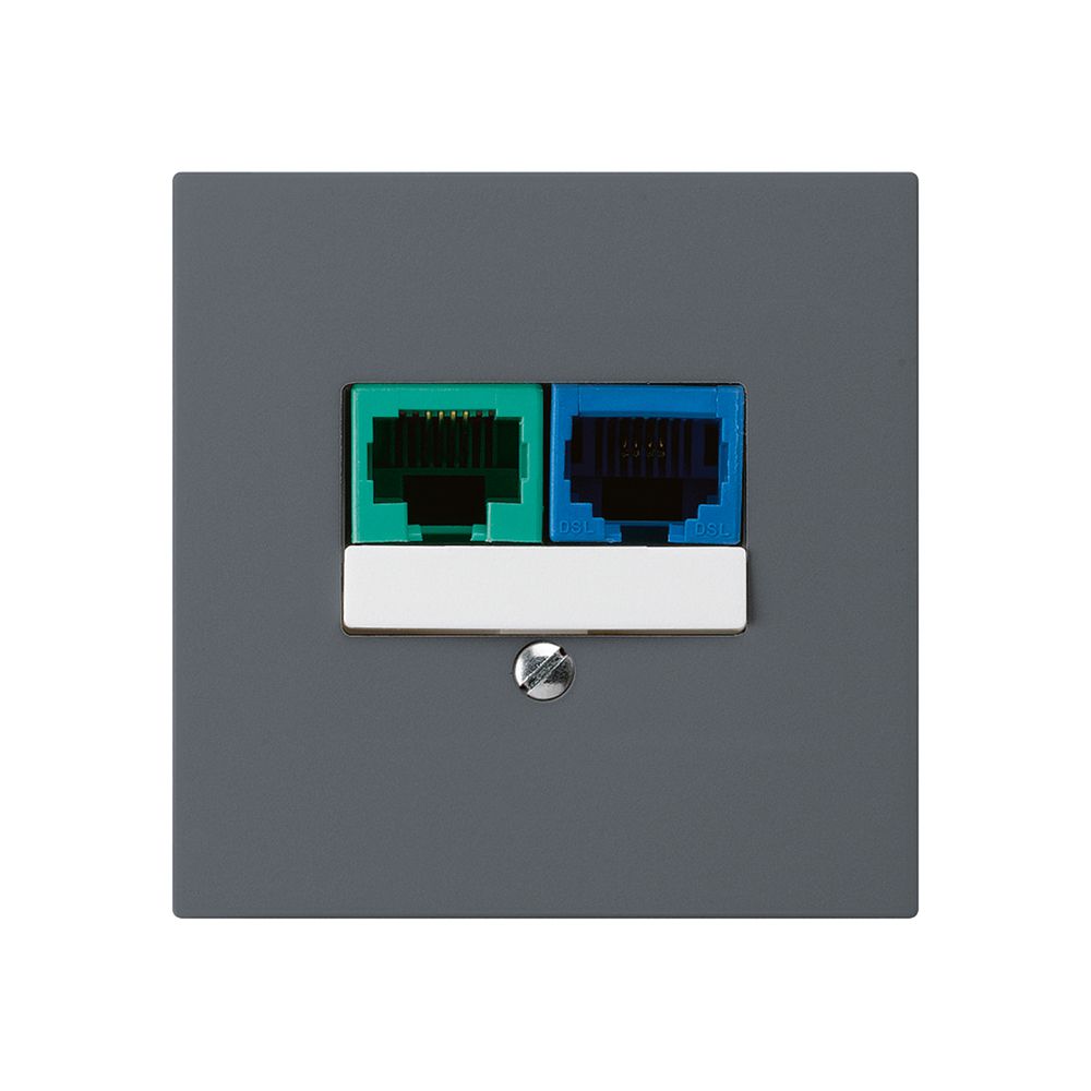 UP-Dose DSL kallysto 2×RJ45 anthrazit