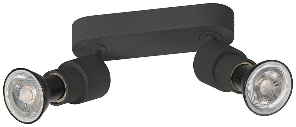 Spot SLV PURI 2.0 Basic CW GU10 2×6W VAR 150×42×96mm noir