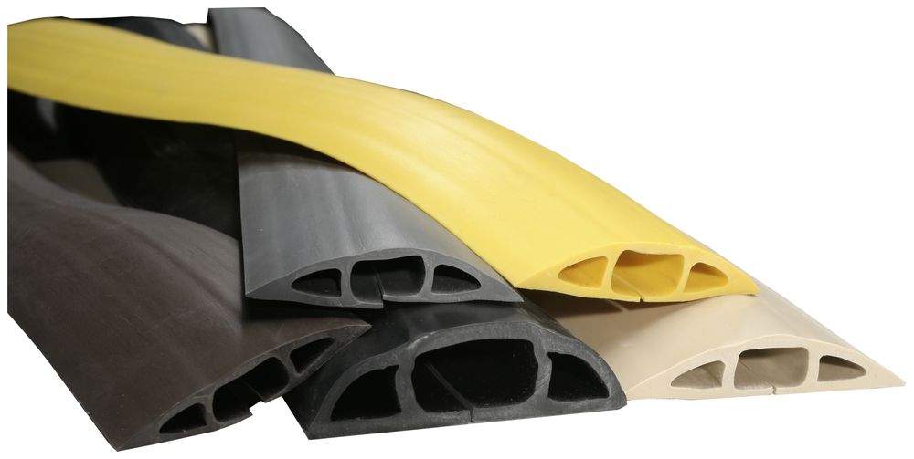 Gummibodenleiste 76×17mm 7.5m grau