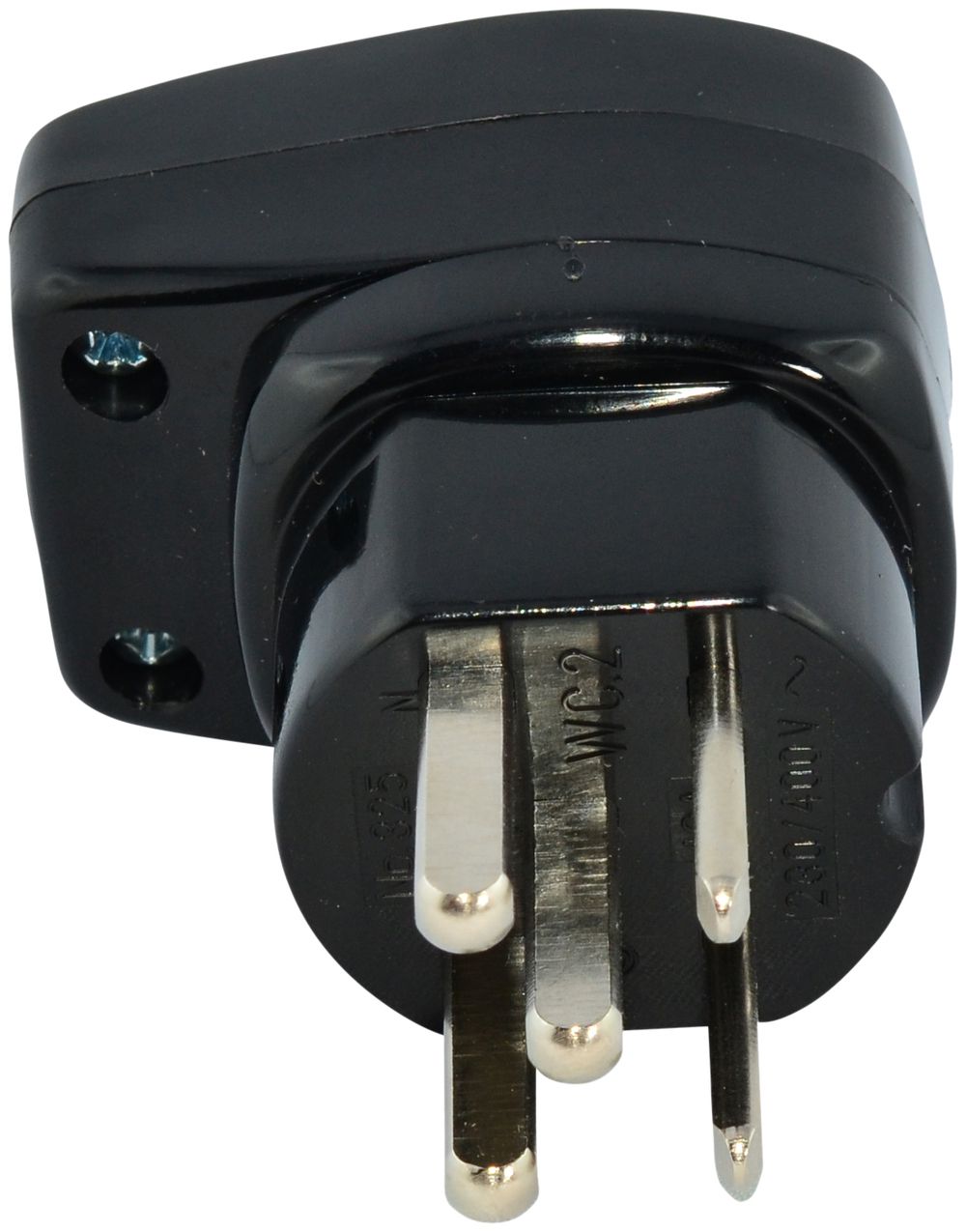 Stecker Warob T25L Einführung vertikal schwarz