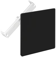 Steckdeckel CRALLO-RED-BOX 130×130mm mit Diagonalsteg schwarz