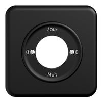 Kit front.0-Jour-0-Nuit STANDARDdue noir 90×90mm pour interr.rot