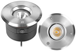 EB-LED-Bodenleuchte DISC III IP67 6W 2700K DALI 116×73mm grau