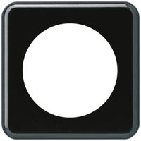 Abdeckplatte basico 1×1 58mm schwarz