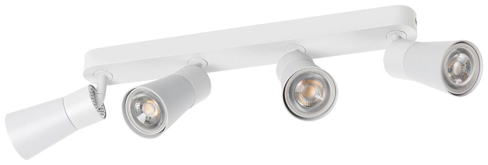 Spot SLV PURI 2.0 Cone CW GU10 4×6W VAR 365×42×138mm blanc