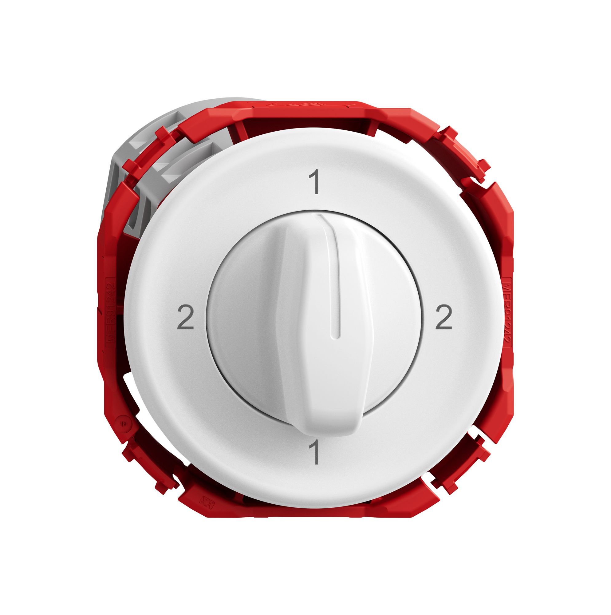 Drehschalter STANDARDdue SNAPFIX® Drehgriff Wechselschalter 3/3L ws