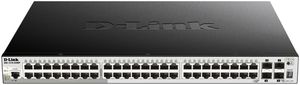 Switch D-Link DGS-1510-52XMP/E, 52-port smart managed Layer2/3 Gigabit PoE+