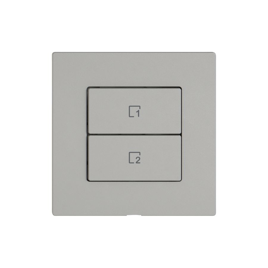 Commande pour poussoir scènes EDIZIO.liv Wiser SNAPFIX® 2 scènes vertical 2T grc