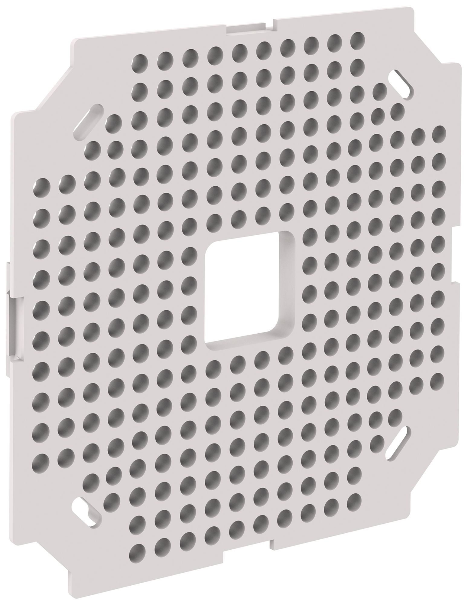 Plaque de montage Morach-Technik CRALLO-LEU 1×1 PE-HD TFC 850°C gris