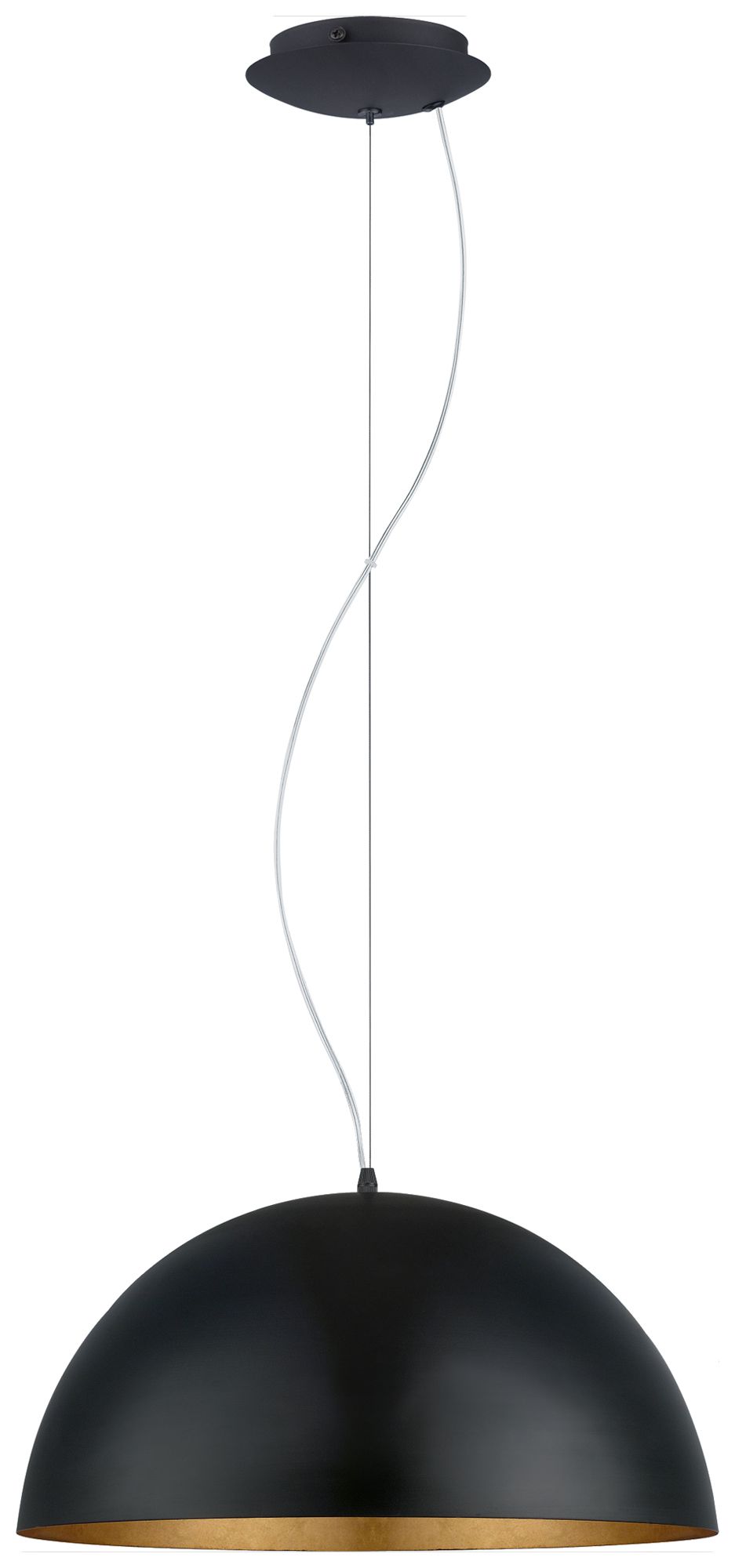 Pendelleuchte Eglo GAETANO 1 E27 1×0…60W 530mm sz/go