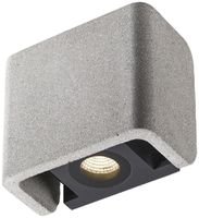 Applique LED SLV MANA OUT 11W 650lm 3000K IP65 REG diretto/indiretto 60° grigio