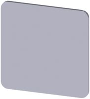 Plaquette de marquage Siemens SIRIUS ACT, sans impression, 27×27mm, argent