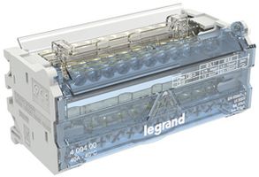 Klemmenblock Legrand, 2-polig, 40A, 12 Klemmstellen