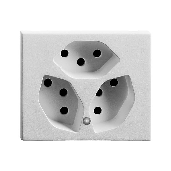 Prise INC FLF 3×T13 ST orange avec LED