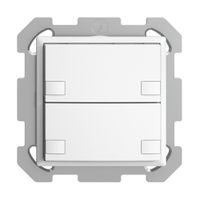 UP-Taster KNX 2-fach EDIZIOdue colore weiss RGB ohne LED