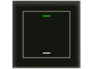 UP-Taster KNX RGBW MDT BE-GTL1TS.01S 1T/2B Temp.Glas schwarz "neutral"