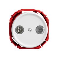 Antennendose TV-R STANDARDdue SNAPFIX® Durchgangsdose 23dB ws