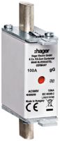 Fusibile HPC Hager DIN000 500VAC 100A gG/gL segnalatore doppio antiruggine