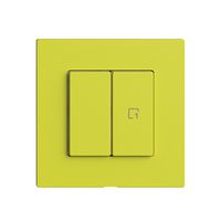 Stazione secondaria 1K/2T per interruttore scena Edue Wiser lemon