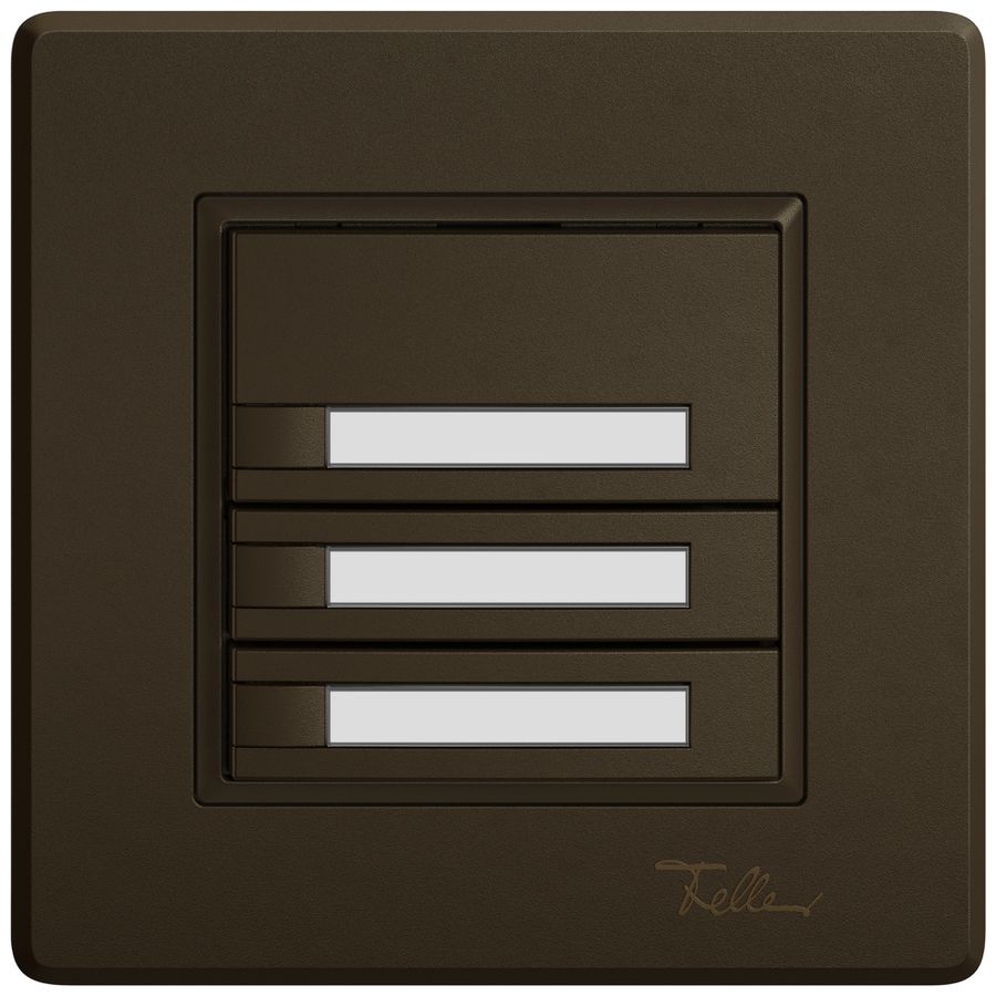 UP-Universaltaster EDIZIO.liv UNI SNAPFIX® o.LED 3× 1-Tbed.Pap.br