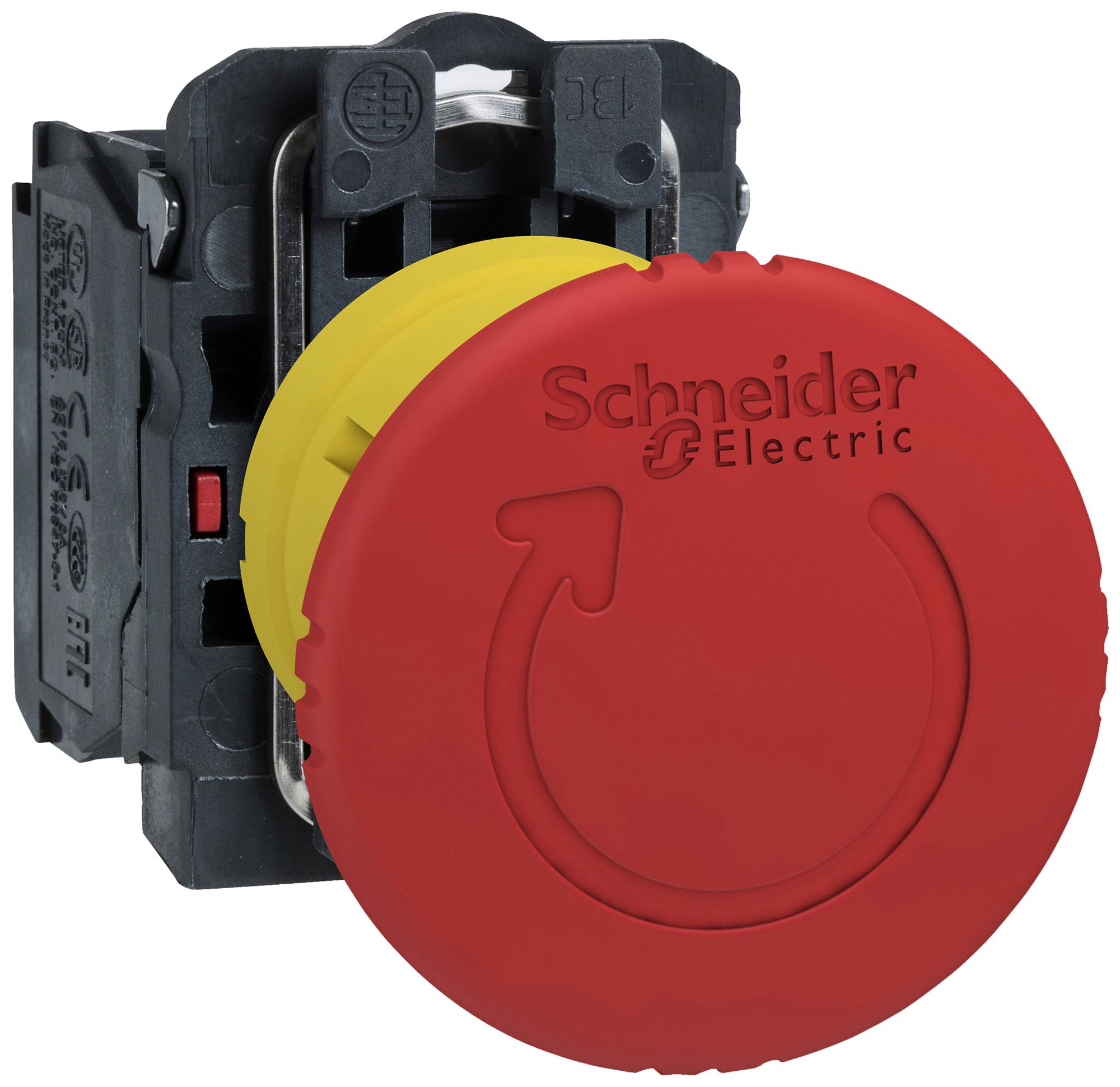 Interruttore arresto emergenz.INS Harmony XB5 sbloc.rotaz.1NC Ø40mm Ø22.5mm IP66