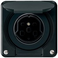 UP-Steckdose robusto Typ 25 schwarz