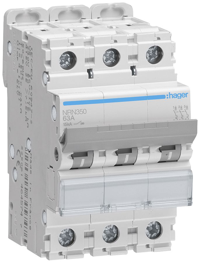 Disgiuntore Hager MCB 3P 415V tipo C 50A 3UM