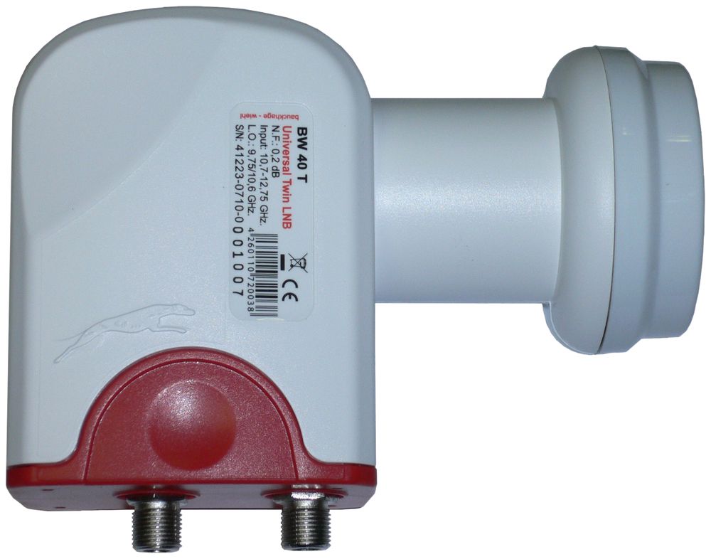 Speisesystem WISI Univers.-LNB Twin BW40T Ø40mm