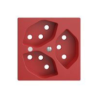 Frontset EDIZIOdue berry 60×60mm 3×T13 mit Linse