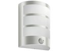 LED-Wandleuchte Python PIR 6W 2700K 600lm IP44 Edelstahl