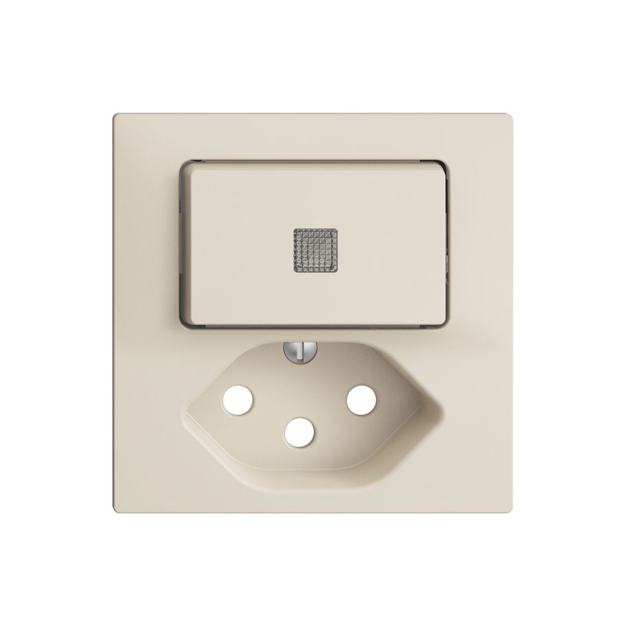 Kit frontale EDIZIOdue crema, 60×60mm T13 con lente