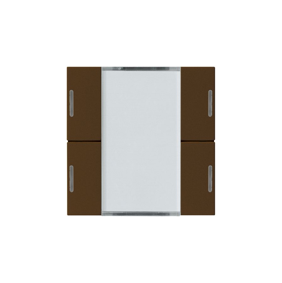 Kit frontale Hager kallysto 4×KNX LED systemlink/easylink marrone