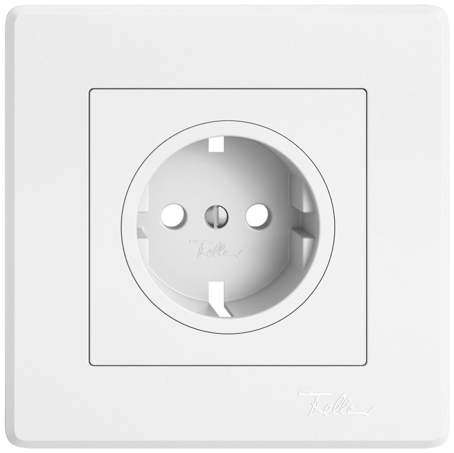 Abdeckset EDIZIO.liv für SCHUKO 96×96mm weiss