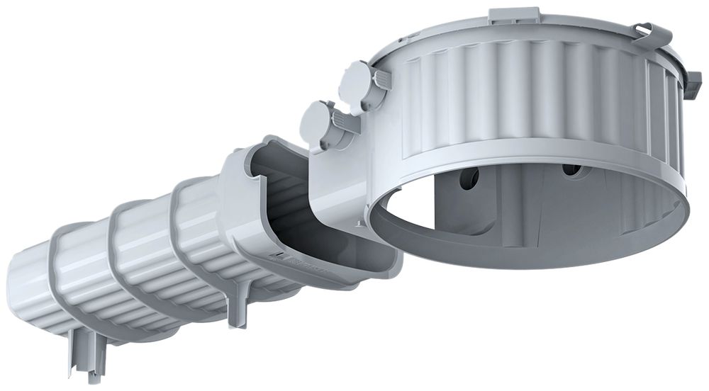EB-Gehäuse AGRO HaloX 180 mit Tunnel 325mm für Ortbeton