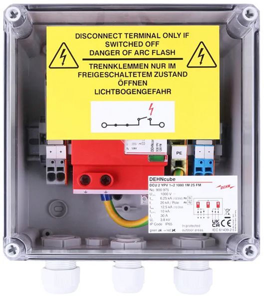 Generatoranschlusskasten DEHN/elvatec SE DCU 2 YPV 1+2 1000 1M 2S FM