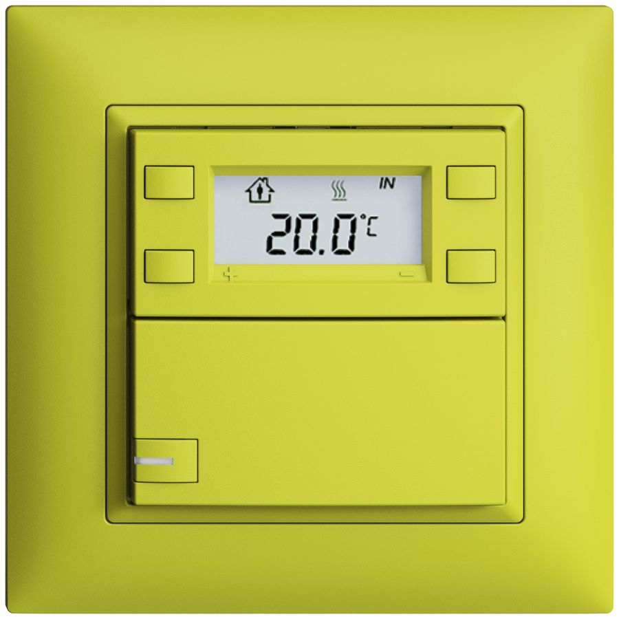 Poussoir RTH ENC KNX 1× EDIZIOdue FMI lemon, avec LED RGB