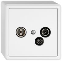 AP-Antennendose TV-R-Daten EDIZIO.liv SNAPFIX® 11dB ws