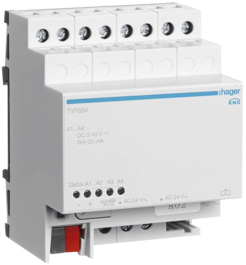 Sortie analogique AMD KNX Hager quadruple