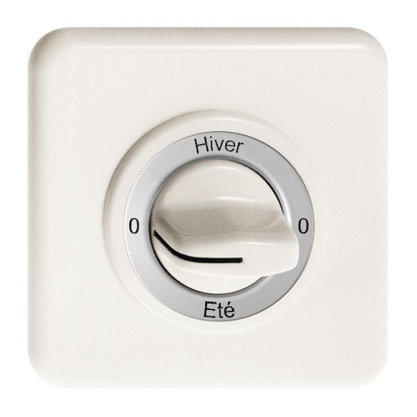 Kit frontal ENC 0-Hiver-0-Eté pour interrupteur rotatif blanc