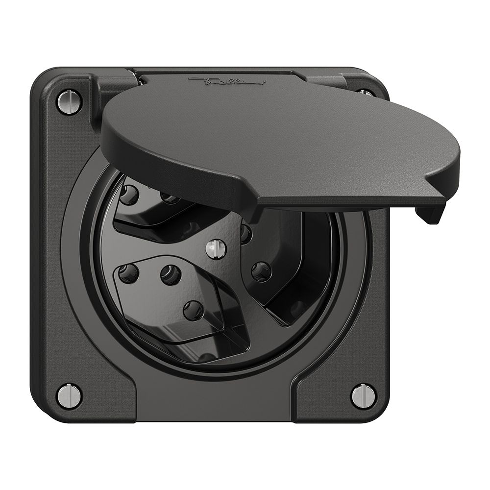 Steckdose NEVO N.CO, 3×T13, IP21, schwarz