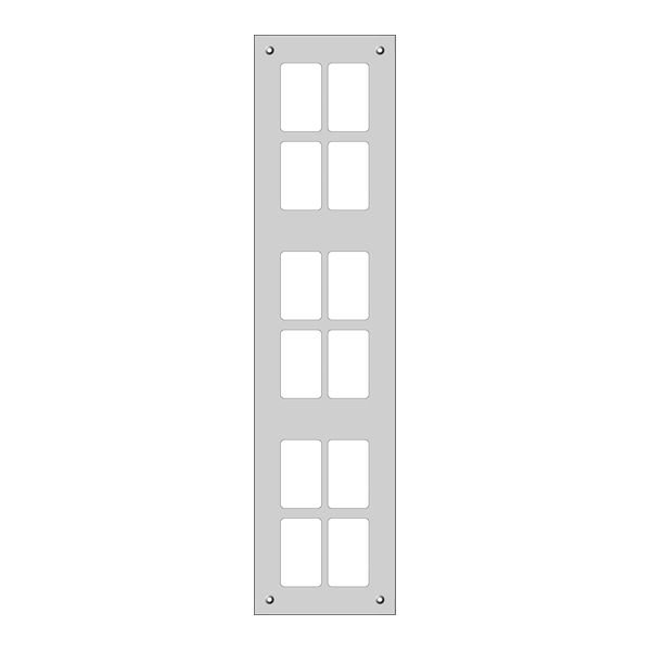 Plaque de montage FLF 6×2 Al blanc FH