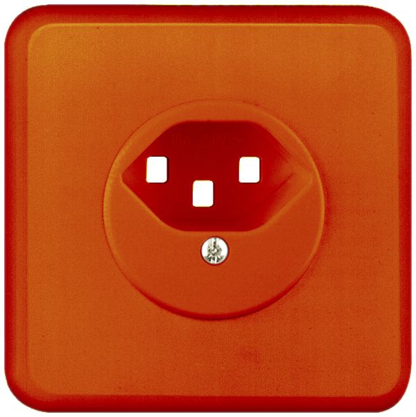 Kit frontal ENC FH 1×T23 orange pour prise, bornes à vis