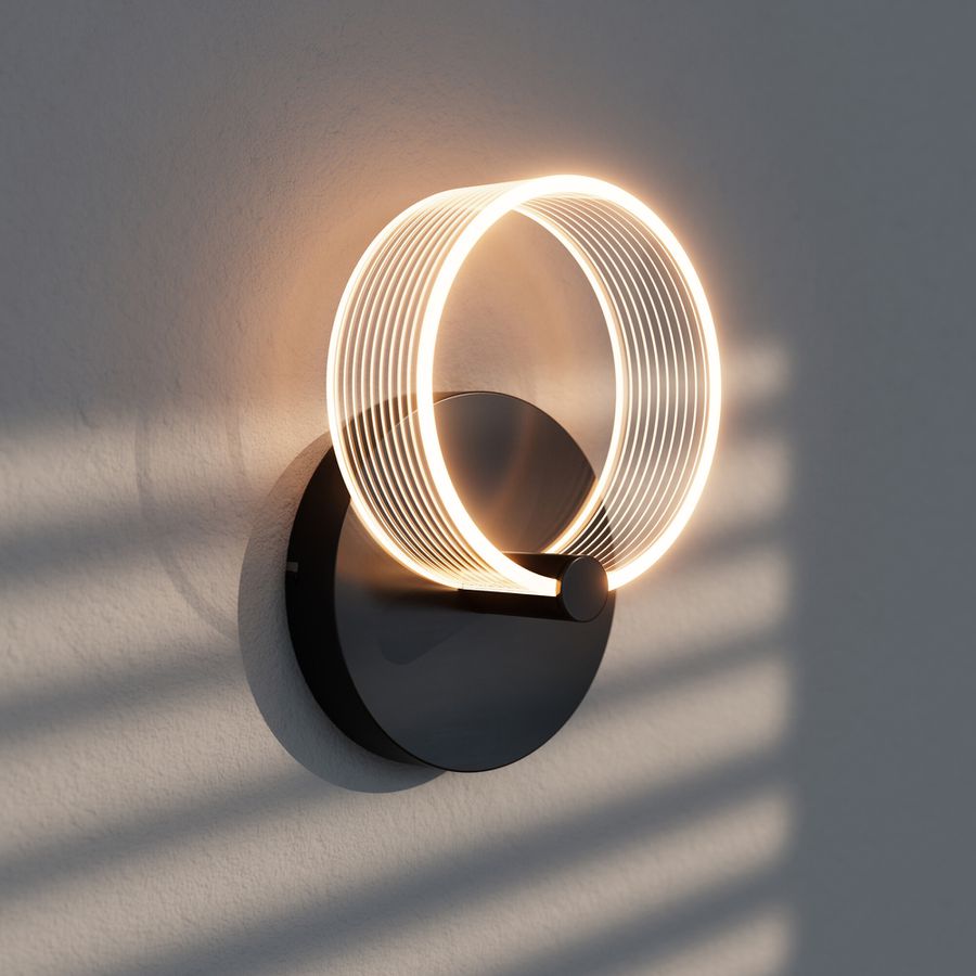 Applique LED LEDVANCE Decor Circle 8W 370lm 830 160×95×225mm nero