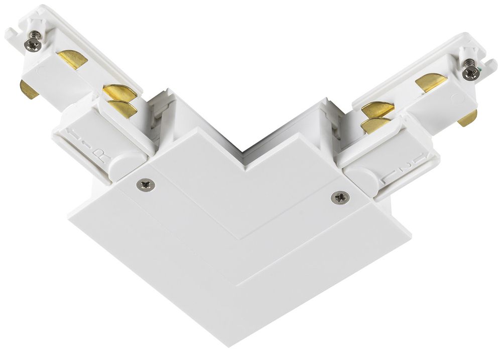 L-Verbinder SLV S-TRACK DALI 5-polig Erdung links weiss