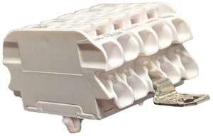 Verbindungsklemme 5P 0.5…2.5mm² Erdungsbügel ws