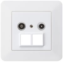 Prise multimédia ENC kallysto.trend R/TV 14dB 2GHz blanc