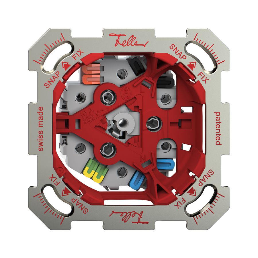 UP-Steckdose Feller SNAPFIX® 3×T13 3×S