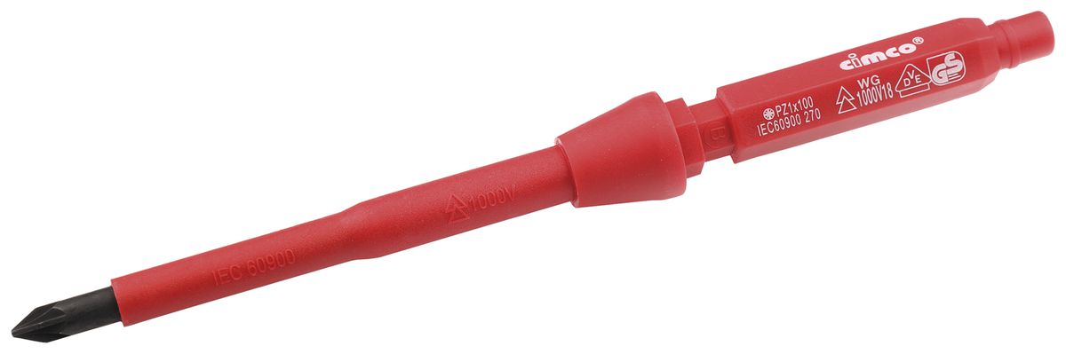 Lame interchangeable CIMCO VDE 1000V cruciforme PZ 1×100mm