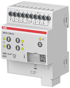Attuatore per persiana AMD ABB JRA/S2.230.5.2 2-volte 6A/230VAC misura.tde